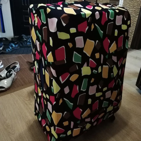 Image of Elastic Fabric luggage Cover Travel Accessories Cute Kids