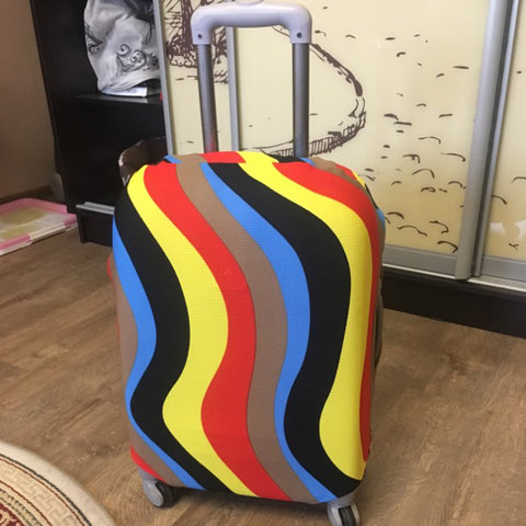 Image of Elastic Fabric luggage Cover Travel Accessories Cute Kids