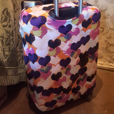 Image of Elastic Fabric luggage Cover Travel Accessories Cute Kids