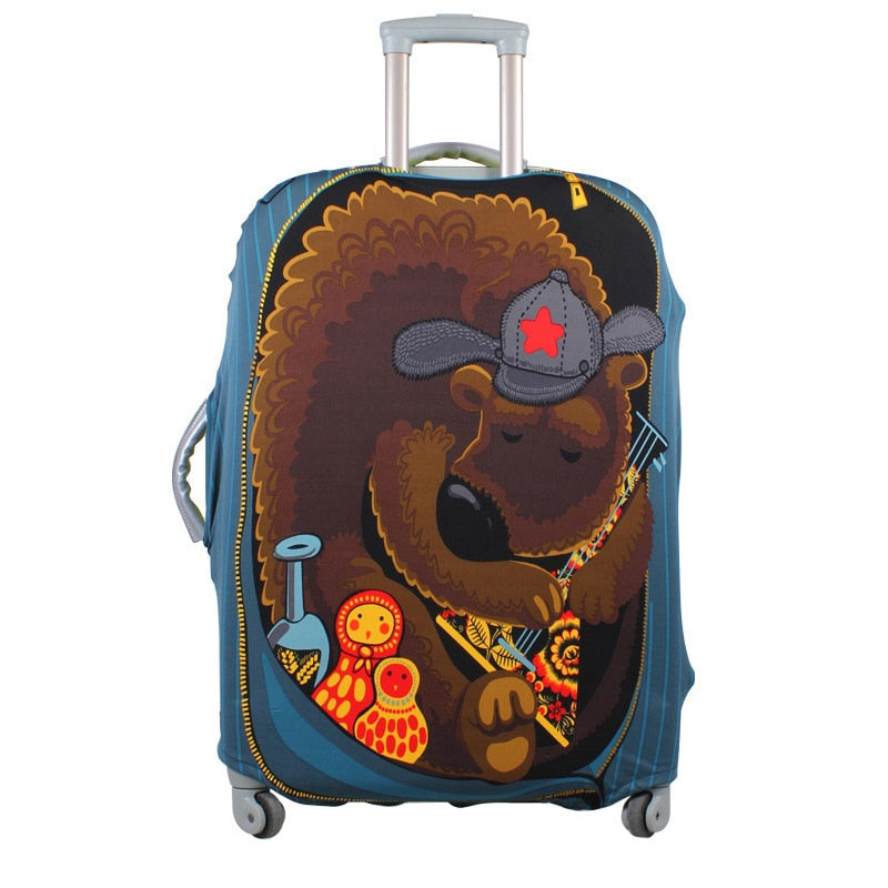 Elastic Fabric luggage Cover Travel Accessories Cute Kids
